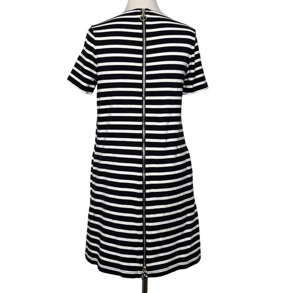 Kate Spade SZ S 100% Cotton Striped Black White Dress - Picture 6 of 12